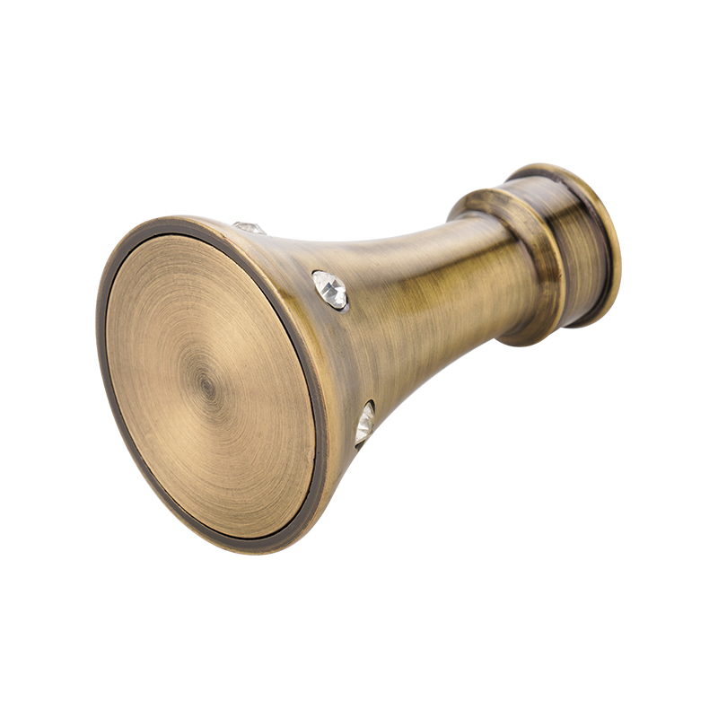 Diamond adhesive curtain finial