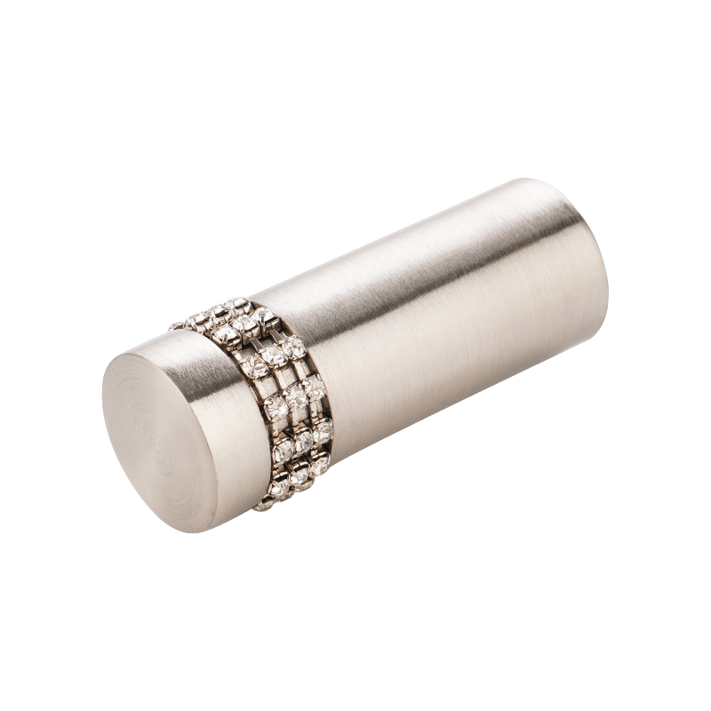 Diamond adhesive curtain finial