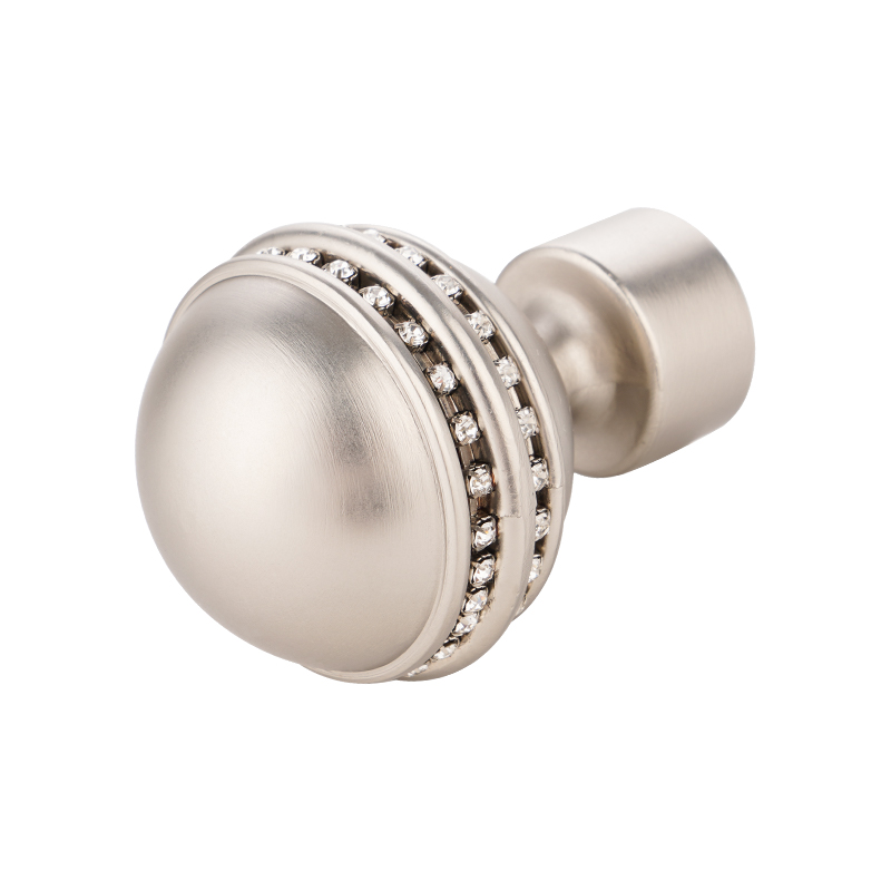 Diamond adhesive curtain finial