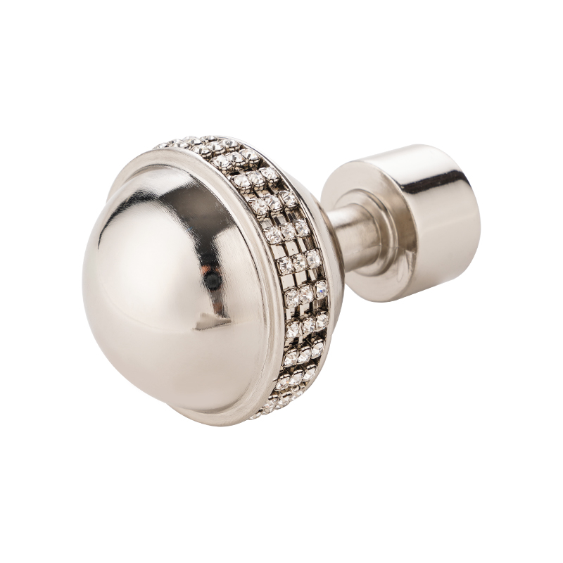 Diamond adhesive curtain finial