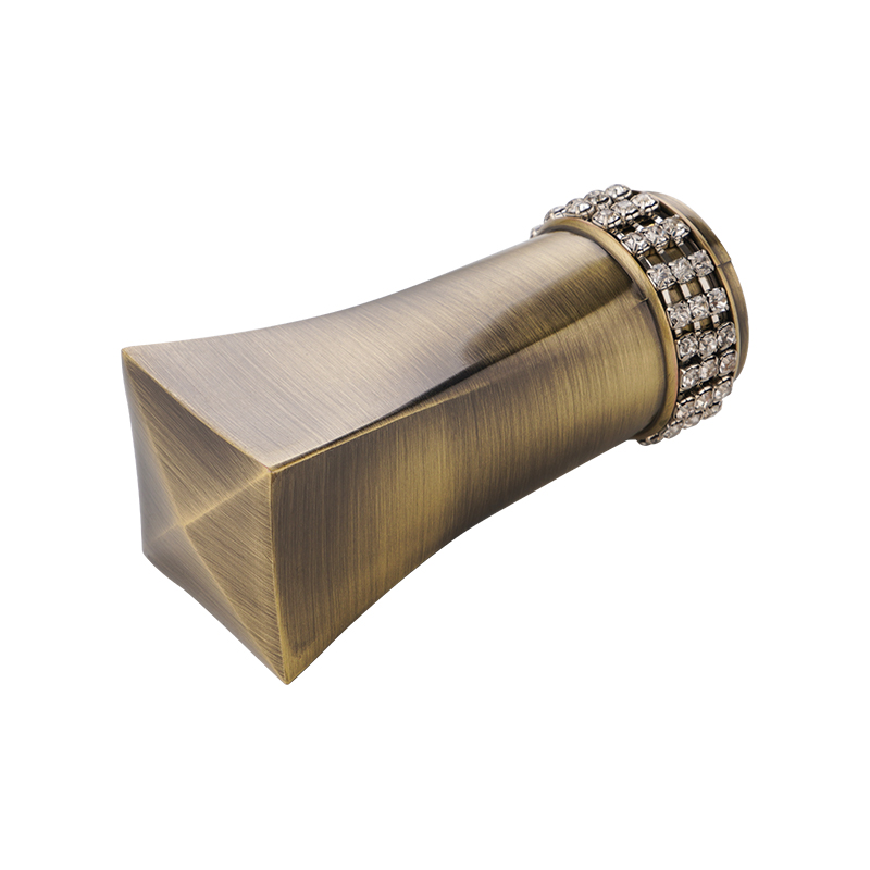 Diamond adhesive curtain finial