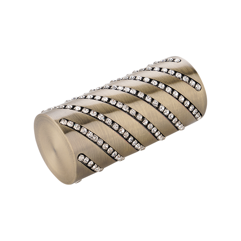 Diamond adhesive curtain finial