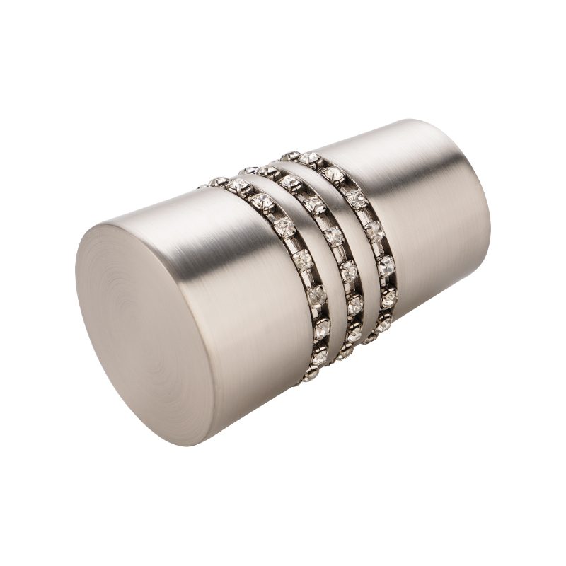 Diamond adhesive curtain finial